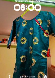 beautiful threads work suit with red duppata