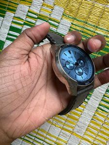 Fossil Watch with Leather Strap