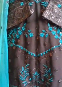 Black Suit With Net Dupatta And Plazzo