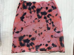 Tie-Dye Pastel Mesh mini skirt
