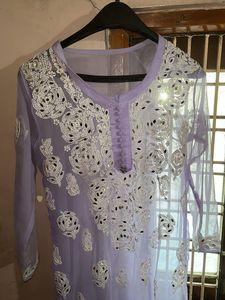 Elegant Lavender Kurta