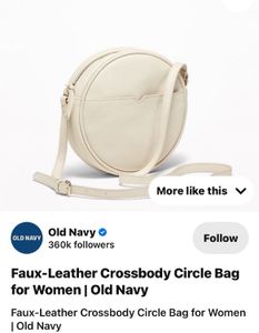 Beige Leather Sling Bag