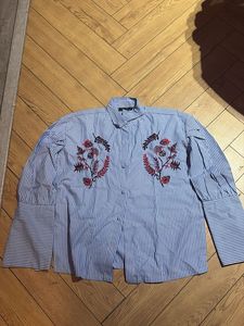 Striped Floral Blouse