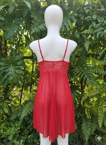 Red Lace Babydoll Lingerie