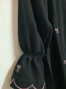 Black Dress with Bows