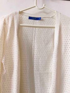 White Knit Cardigan