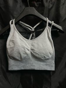 Gray Sports Bra