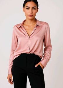 Pink Satin Top