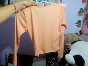 Peach Long Sleeve Top