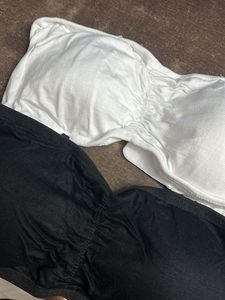 Tube Tops - Black & White - Free Size
