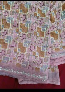 Printed saree with blouse