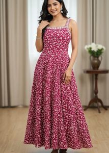 Elegant Floral Ethnic Gown