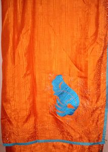 Beautiful Orange 🧡🍊 Saree