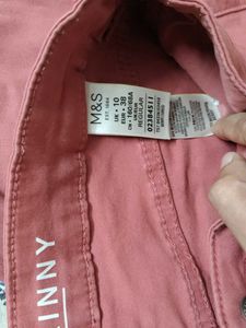 Brand New Mark And Spencer Skinny Jeans Coral