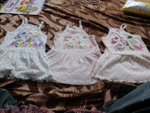 3 Frock Set For Baby Girl