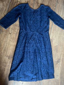 Lace Dress 👗 Dark Blue- Small to Medium