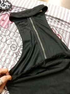 Tube Top With Choker Neck