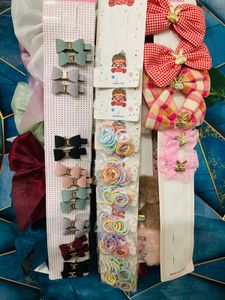 Colorful Bow Hair Clips