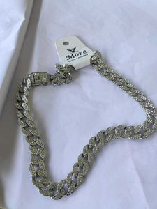 Cuban Link Chain Rhinestone Necklace