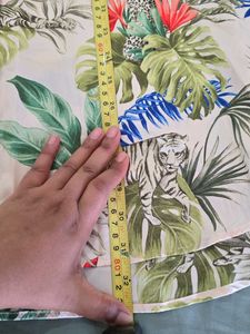 Oversized Beachy Floral Long Shirt