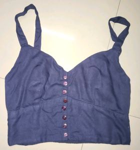 Smart, button-front camisole top.