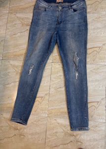 Distressed Denim Jeans