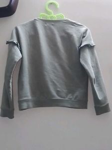 Olive Green Heart Applique Top