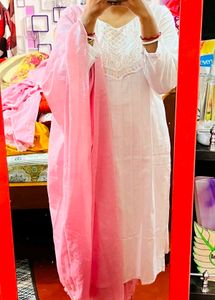 Set Of 2 Kurta , 1 Pant And Duppata For Women