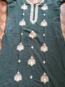 New Lavender Embroidery Kurti