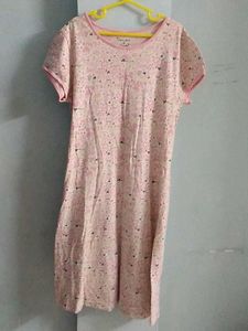 Cute Pink Print Dress