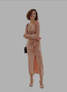 Lurex Bodycon red Carpet Dress