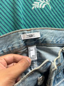 High Waisted Blue Slim Fit Denim