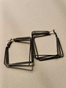 Silver Crescent Moon Earrings