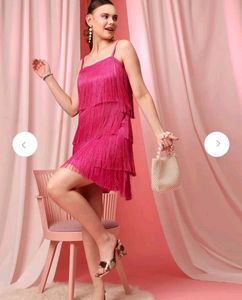 Rose Pink Frill Dress