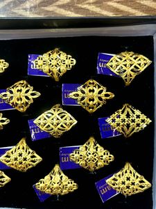 Vintage Gold Plated Filigree Rings
