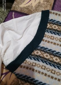 Shirt With Woolen Sweatshirt