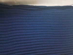 Navy Blue Pleated Scarf