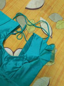 Sea Green Stitched Blouse