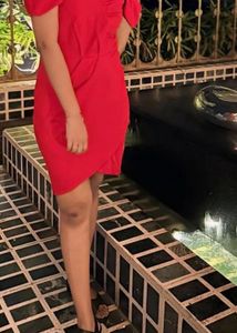 Hot red dress