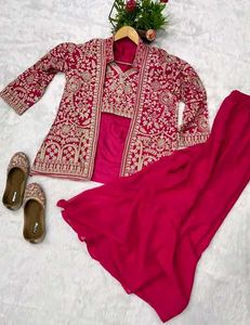 *PURE GEORGETTE INDO-WESTERN DRESS*