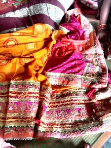 Free Jewellery With New Heavy Work Border Saree