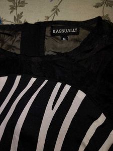 Zebra print Y2k Dress