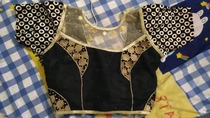 New Black And Golden Blouse