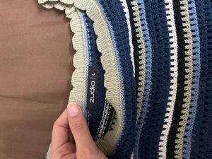 Crochet Blue Top