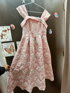 Elegant Pink Floral Dress