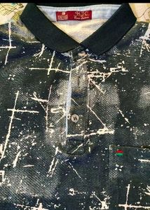 Stylish Printed Polo T-Shirt