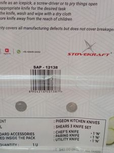 Pigeon Shears Knife Set (Pack Of 3)