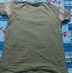 Olive Green Attitude T-Shirt