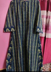 Blue Patterned Kurti