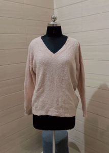 DOROTHY PERRKINS Fluffy V-Neck Sweater